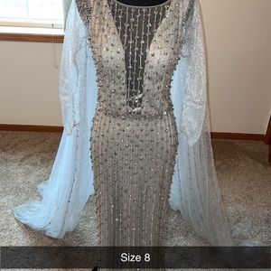 Beaded evening gown